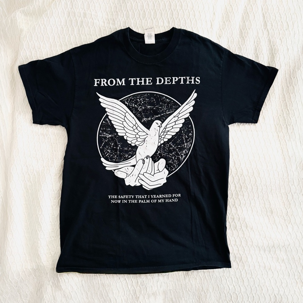 Grunge Y2k Graphic Black T-shirt M